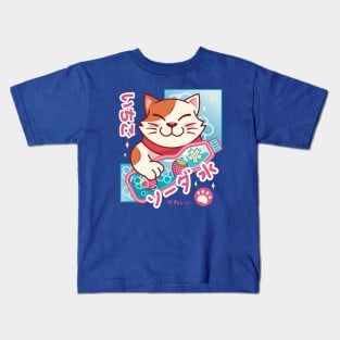 Kawaii Cat Soda Kids T-Shirt